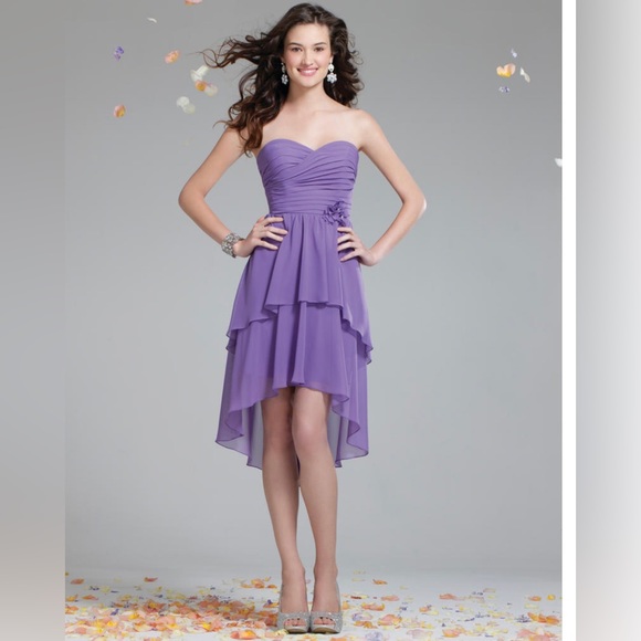 Alfred Angelo Maid of honor/Bridesmaids dress. Beautiful Canary color. Size 8 - Picture 3 of 4